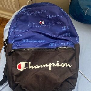 2 Backpack Mickey Mouse &Champion Blue & Black Logo Backpack